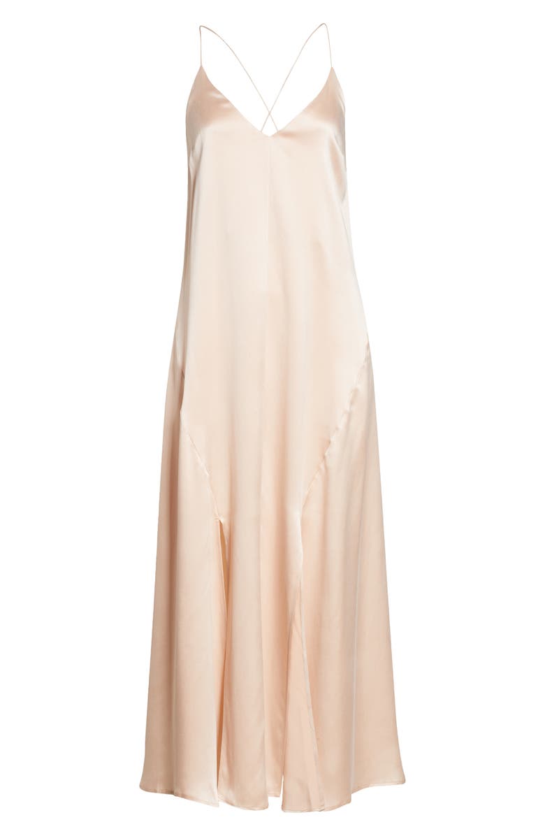 Lunya Washable Silk Long Nightgown, Alternate, color, 