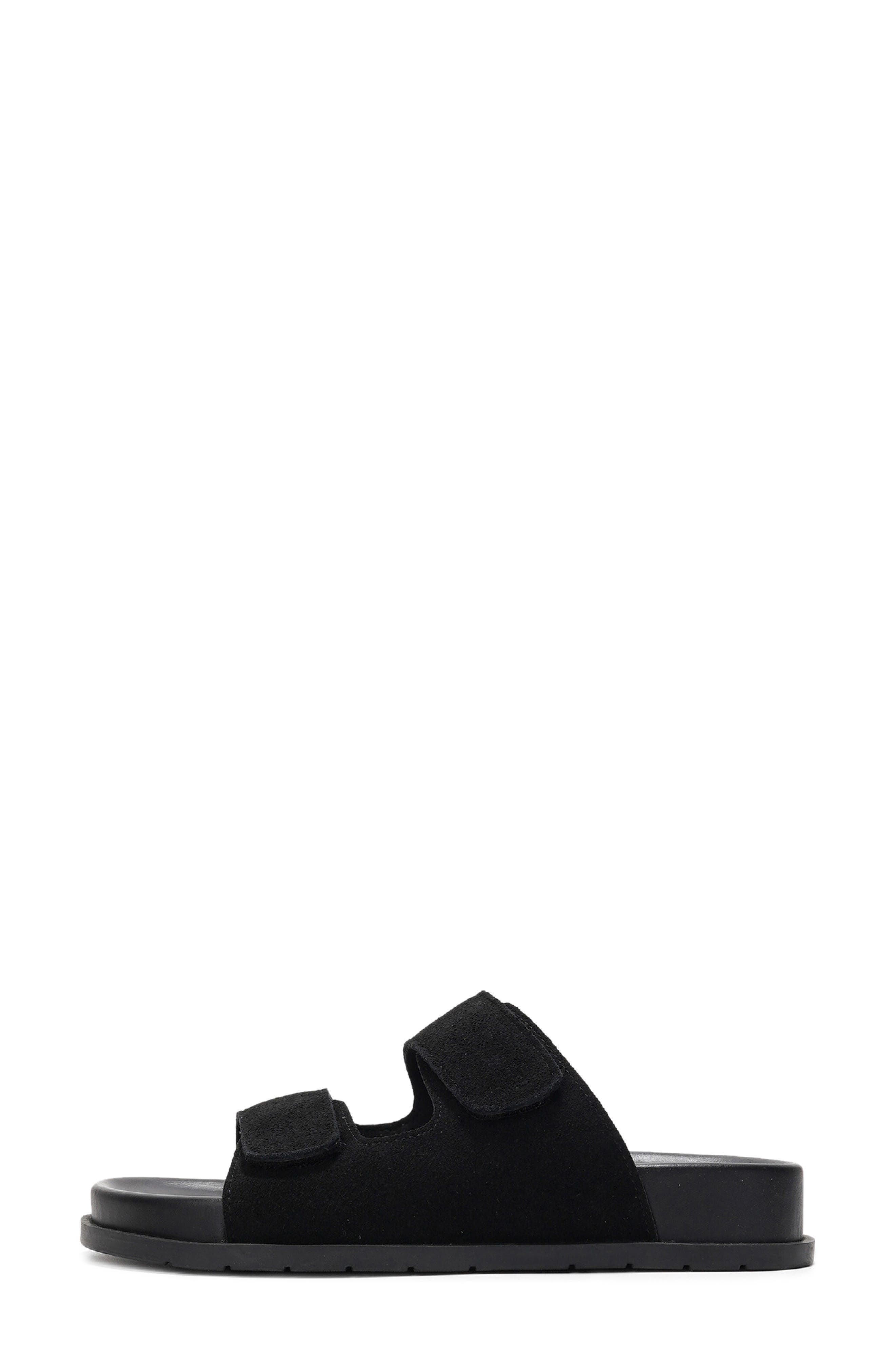 Project Cloud Aurelia Slide Sandal, Alternate, color, Black Suede
