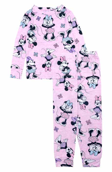 AME Kids' Pretty Minnie Mouse Long Sleeve Pajamas