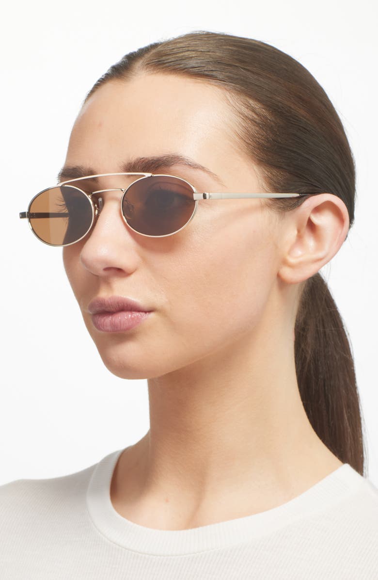 BP. Retro Oval Sunglasses, Alternate, color, Gold