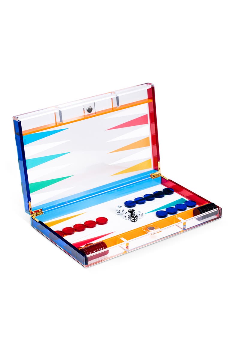 Acrylic Backgammon Set, Alternate, color, MULTI COLOR