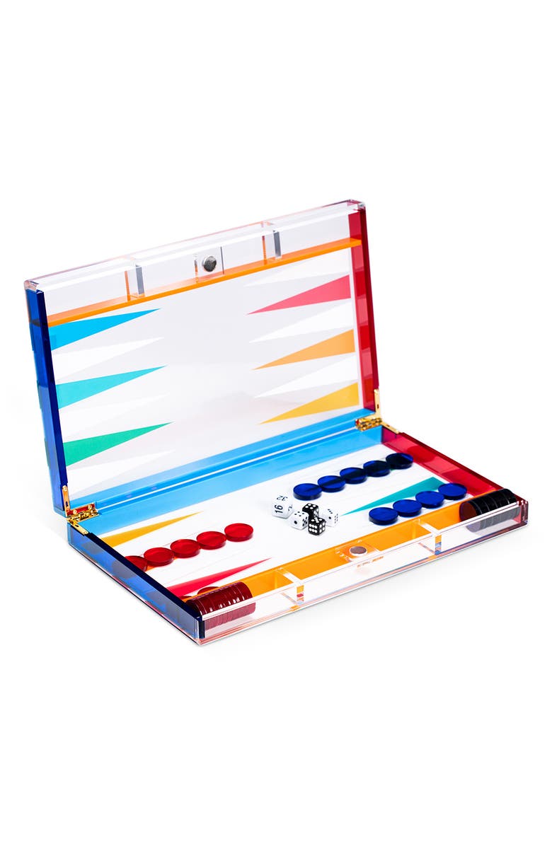 Bey-Berk Acrylic Backgammon Set, Alternate, color, Multi Color