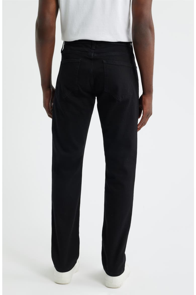 Slim Straight Leg Jeans, Alternate, color, CARBON BLACK