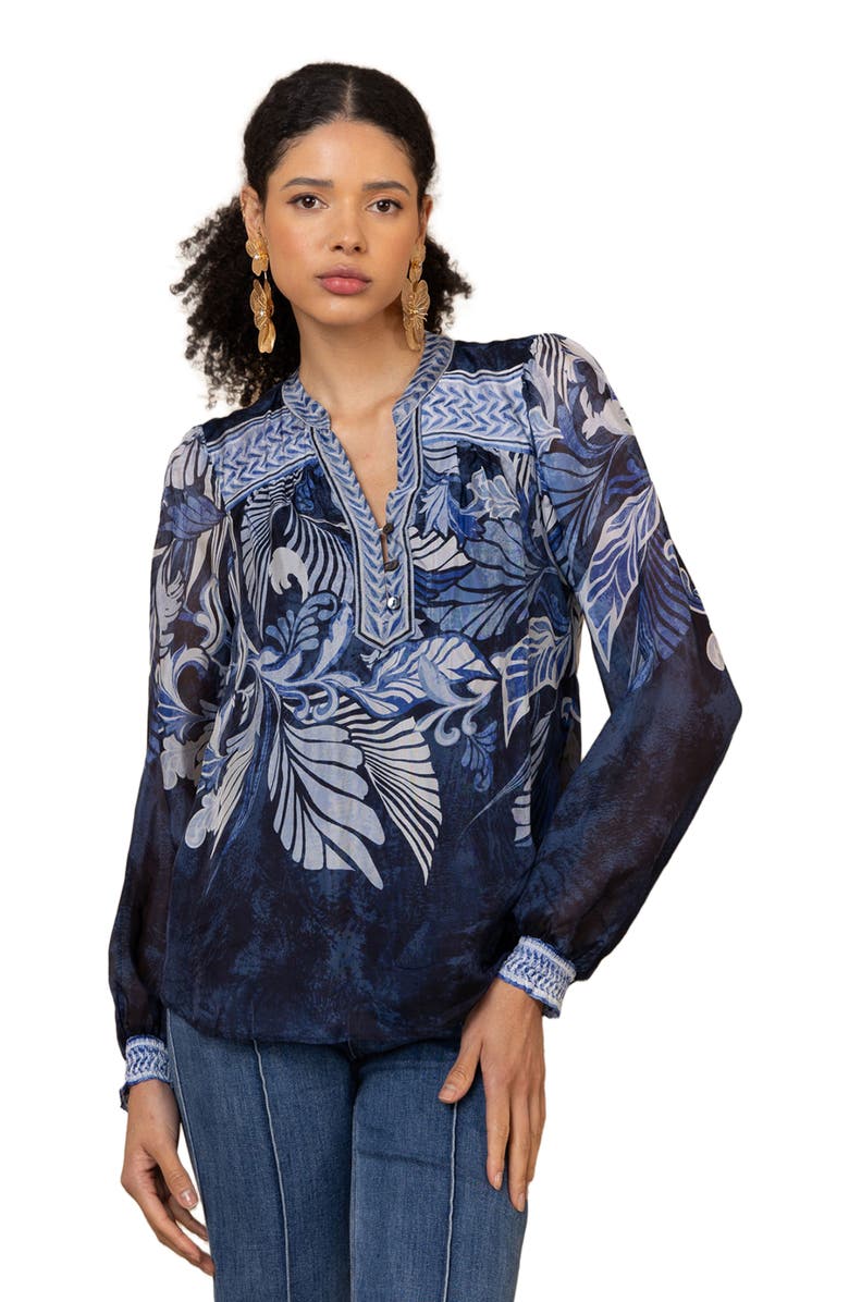 Hale Bob Delphine Chiffon Top, Main, color,