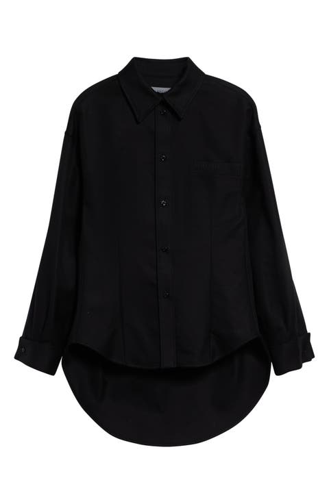 Classic Cocoon Button-Up Shirt