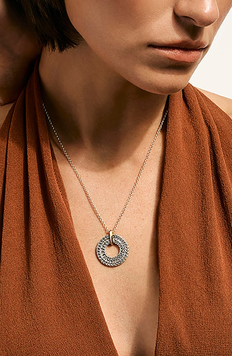 John Hardy Icon Link Pendant Necklace, Alternate, color, Silver And Gold