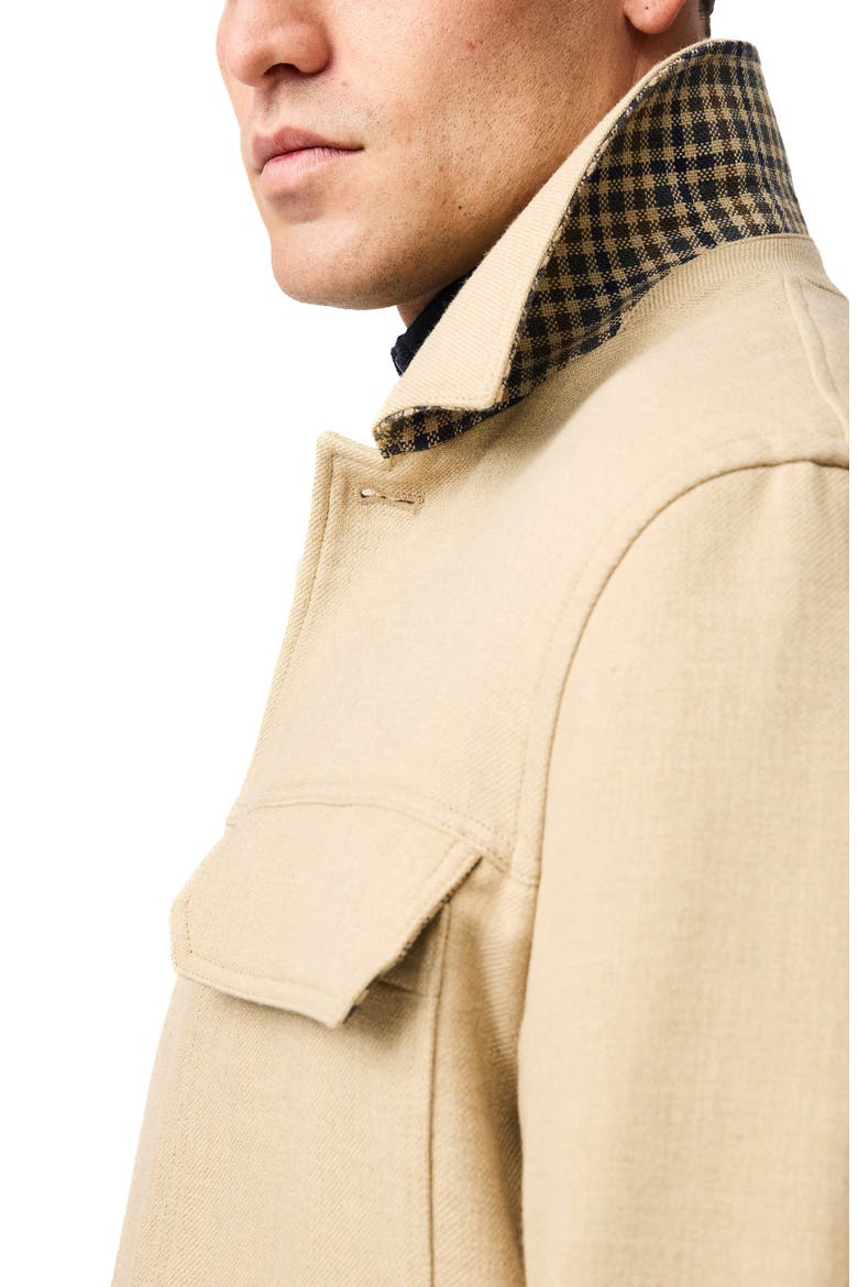 Oates Canyon Cotton Trucker Jacket, Alternate, color, BEIGE