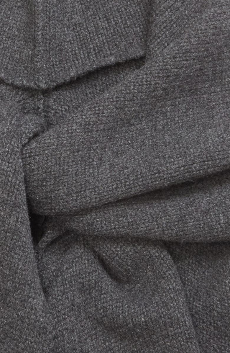 NACKIYÈ Queen's Guard Hooded Merino Wool & Cashmere Scarf, Alternate, color, Anthracite