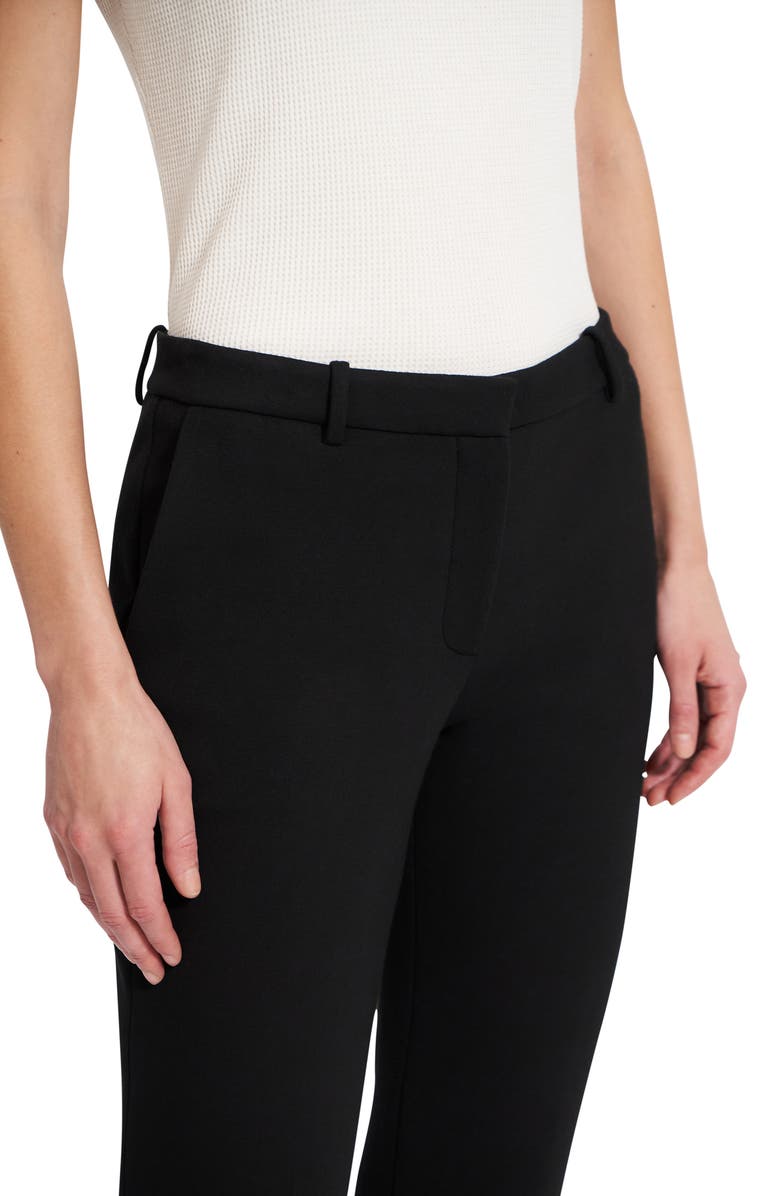 Theory Treeca Double Knit Ankle Pants, Alternate, color, Blk