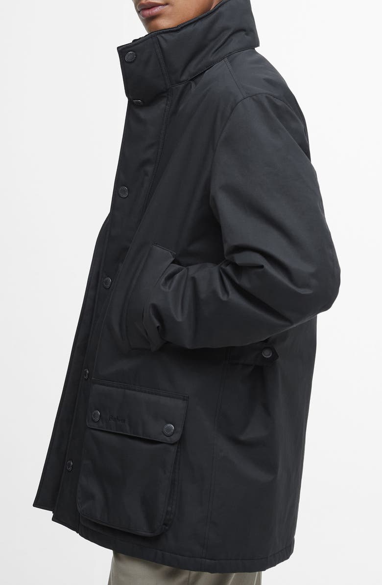 Barbour Border Water Repellent Jacket with Stowaway Hood, Alternate, color,