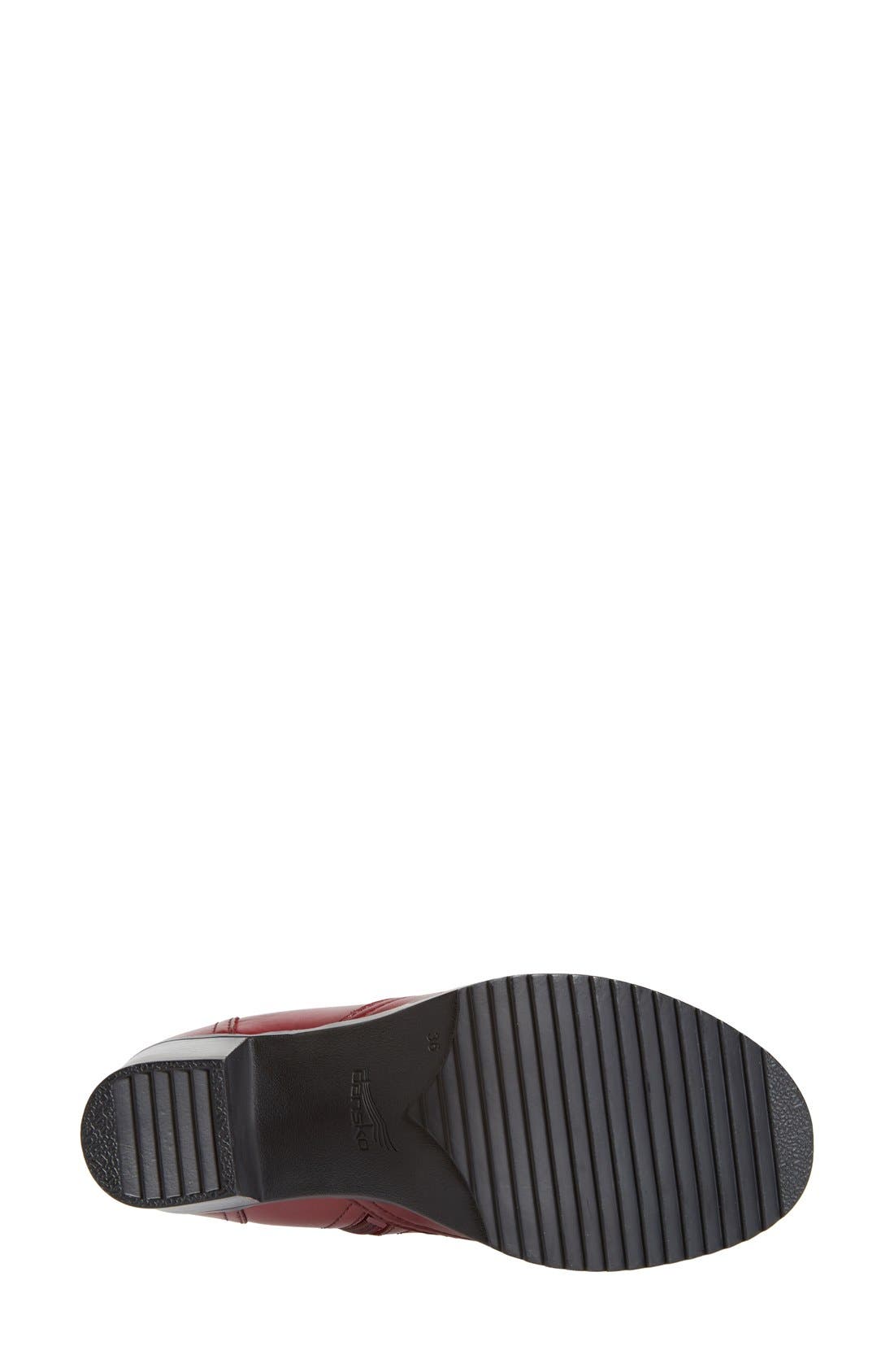 'Ames' Ankle Boot, Alternate, color, RED ANTIQUED CALF