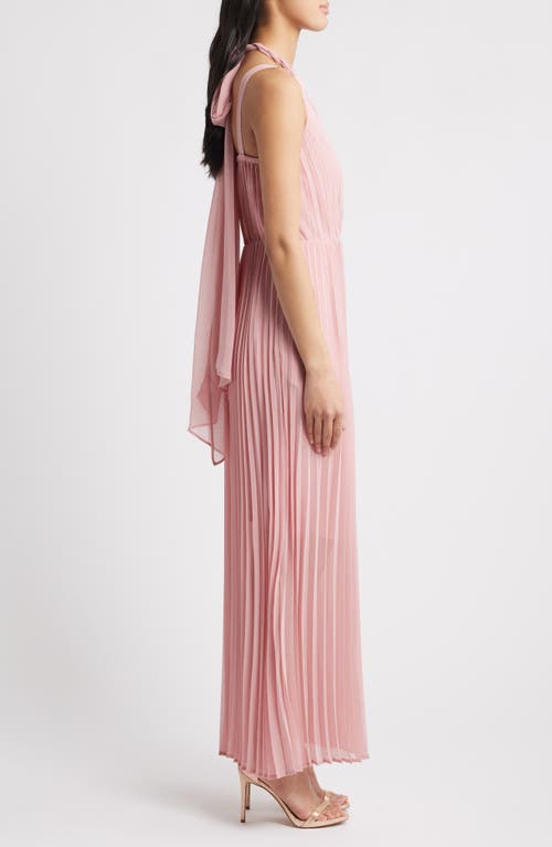 Chelsea28 Pleat Tie Back Maxi Dress In Pink Beauty