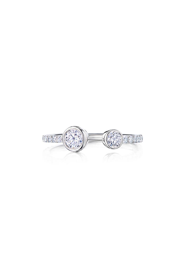 Eclipse Diamond Open Ring, Main, color, WHITE GOLD