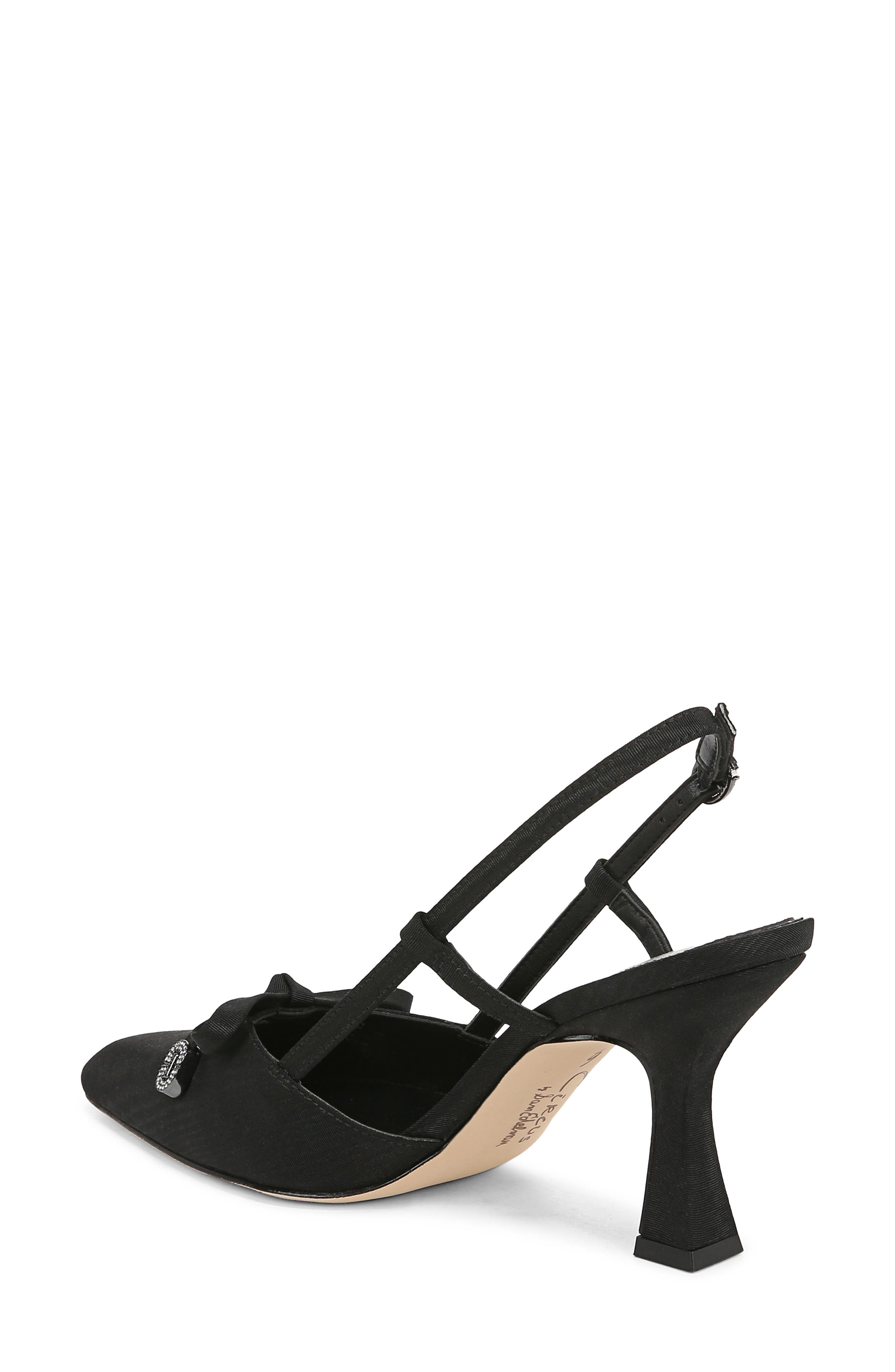 Circus NY by Sam Edelman Monica Pointed Toe Slingback Pump, Alternate, color, Black