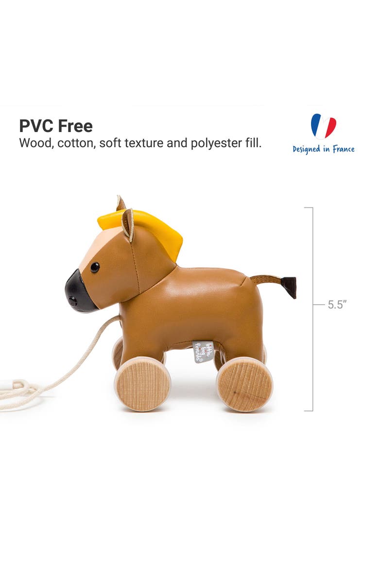 Little Big Friends Pull Along Friends - Charles the Horse, Plush Toy, Alternate, color, Brown