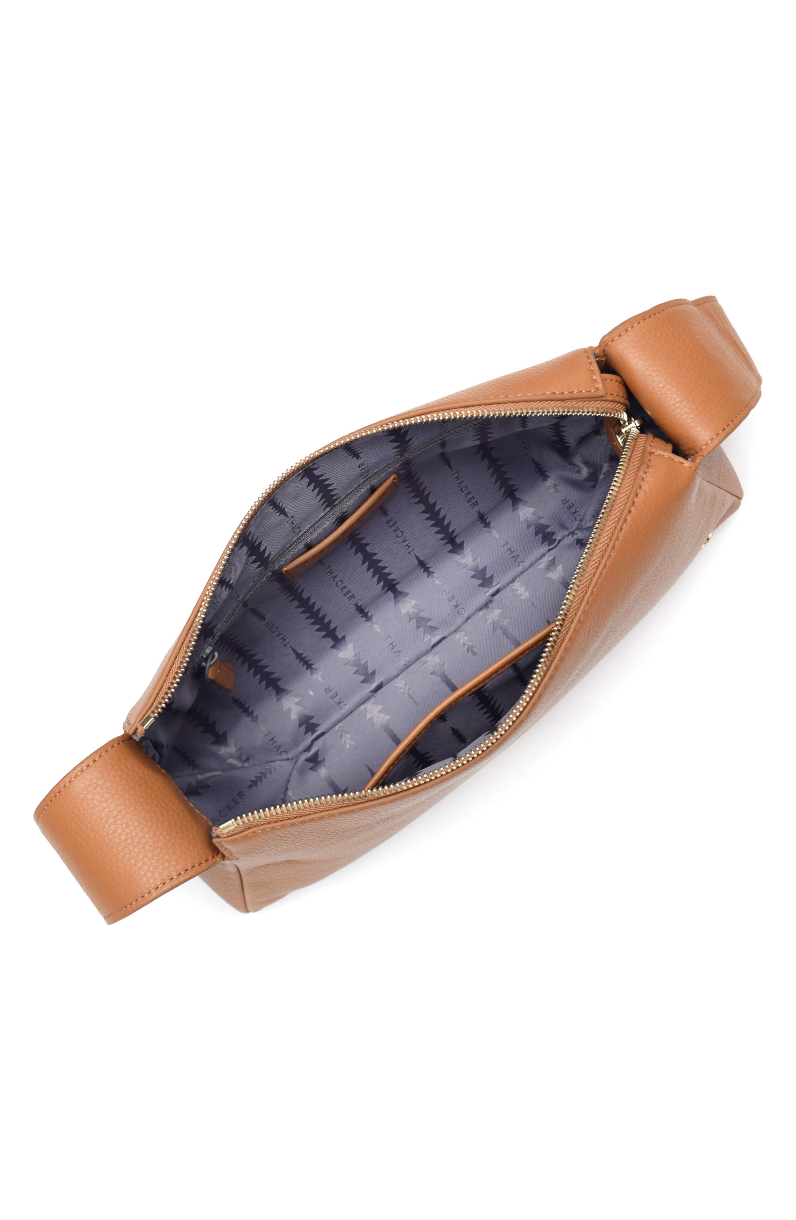 Thacker Bella Pebbled Leather Crossbody Bag, Alternate, color, Cognac