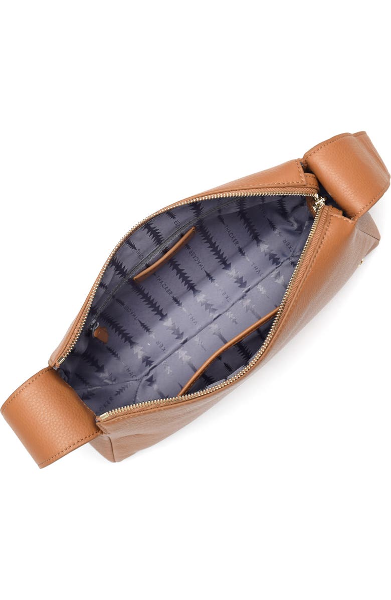 Thacker Bella Pebbled Leather Crossbody Bag, Alternate, color, Cognac