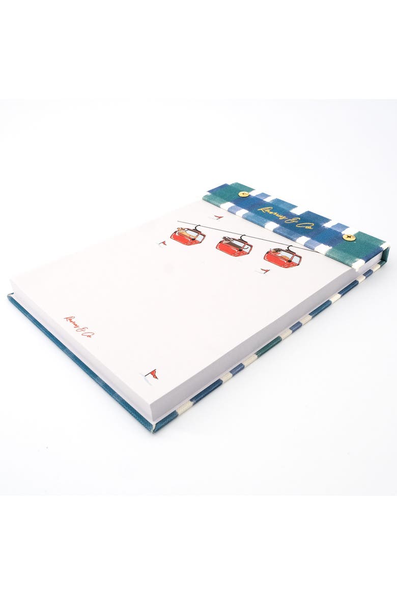 Linen 5.8" × 8.3" Notepad, Alternate, color, Gondola Dogs