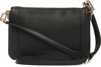lena pebbled leather crossbody bag