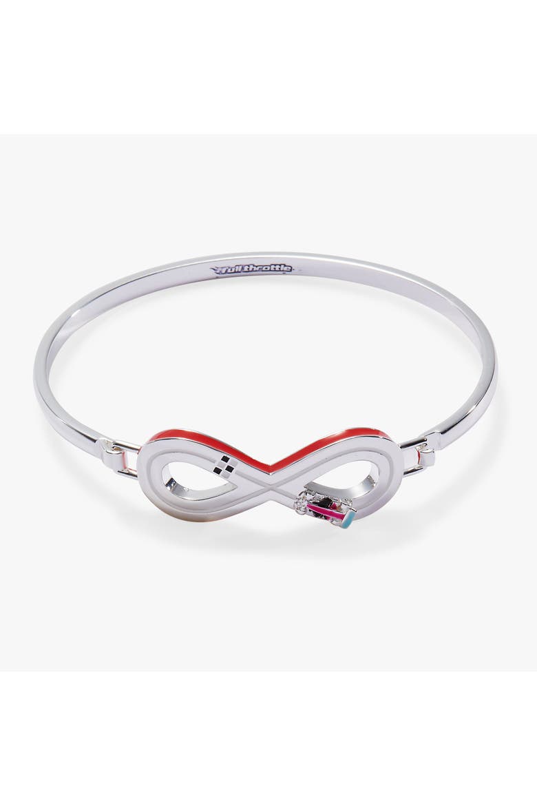 Hot Wheels Figure 8 Racecar Tension Bangle, Main, color, Silver