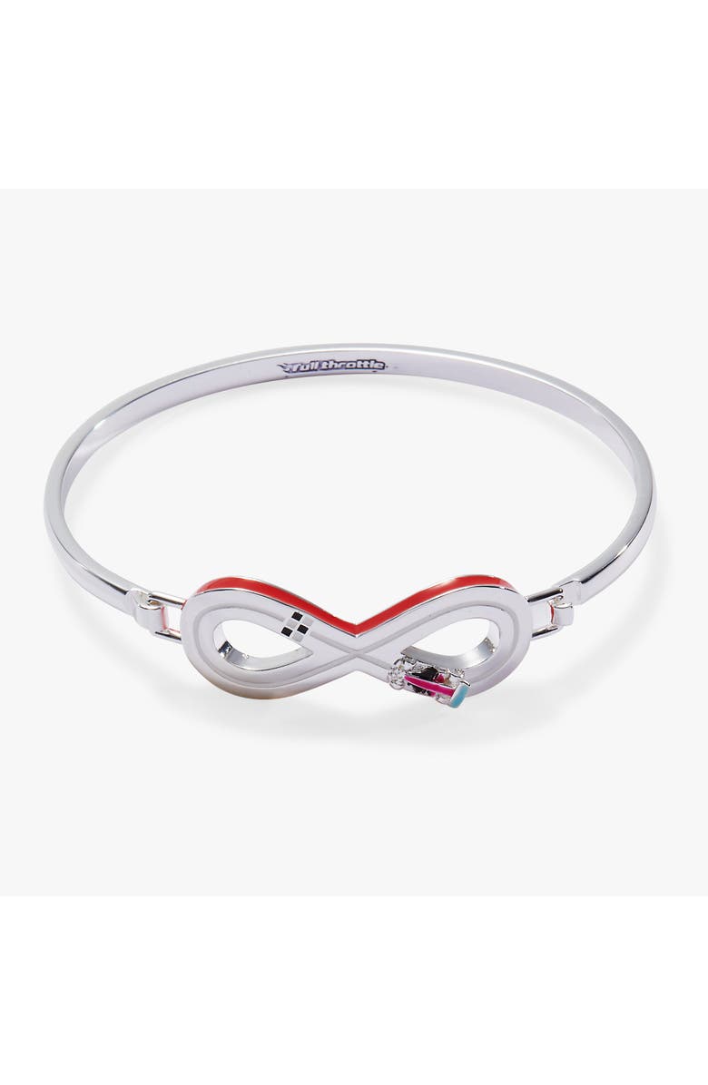 Alex and Ani Hot Wheels Figure 8 Racecar Tension Bangle, Alternate, color,