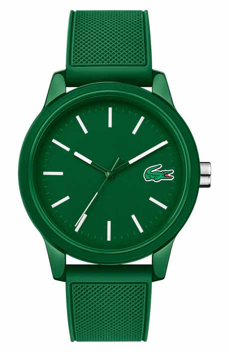 Lacoste 12.12 Rubber Strap Watch, 42mm