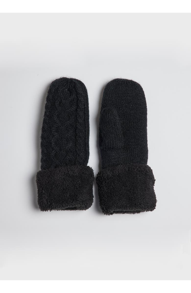 Hat Attack Flurry Lined Mitten, Main, color, Black