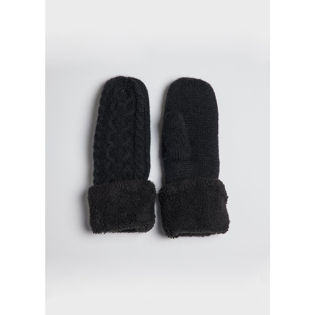 Hat Attack Flurry Lined Mitten In Black