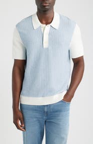 Wax London Turin Stripe Polo Sweater
