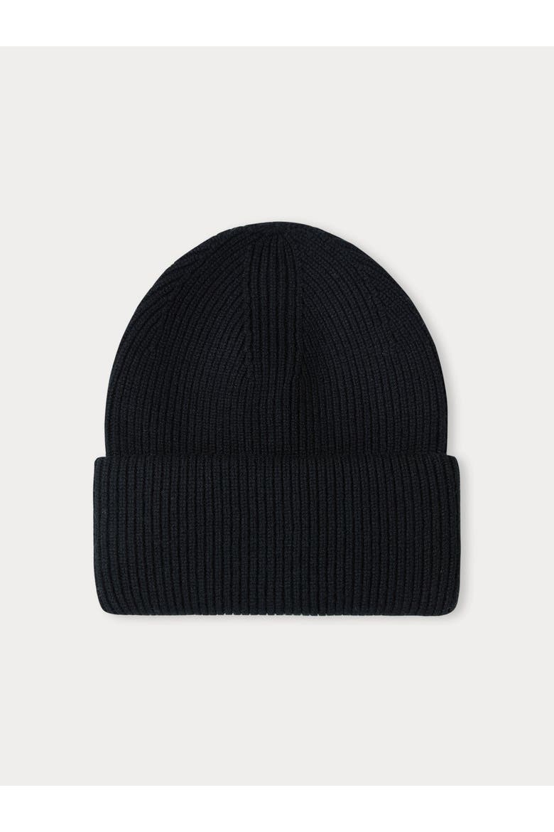 Ribbed Chunky Beanie, Main, color, black