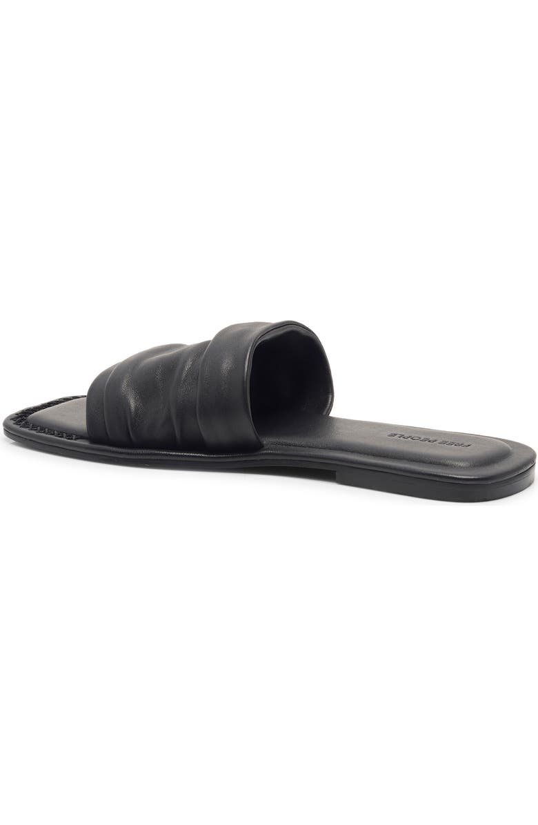 Free People Evelyn Slide Sandal, Alternate, color, Black Tide Leather