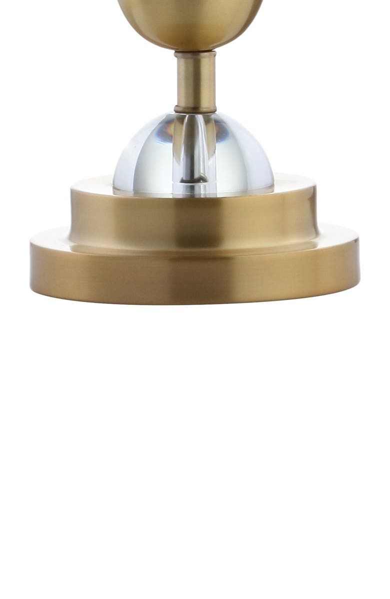 JONATHAN Y Avery 27.5" Crystal LED Table Lamp, Clear/Brass Gold, Alternate, color, Clear/Brass Gold