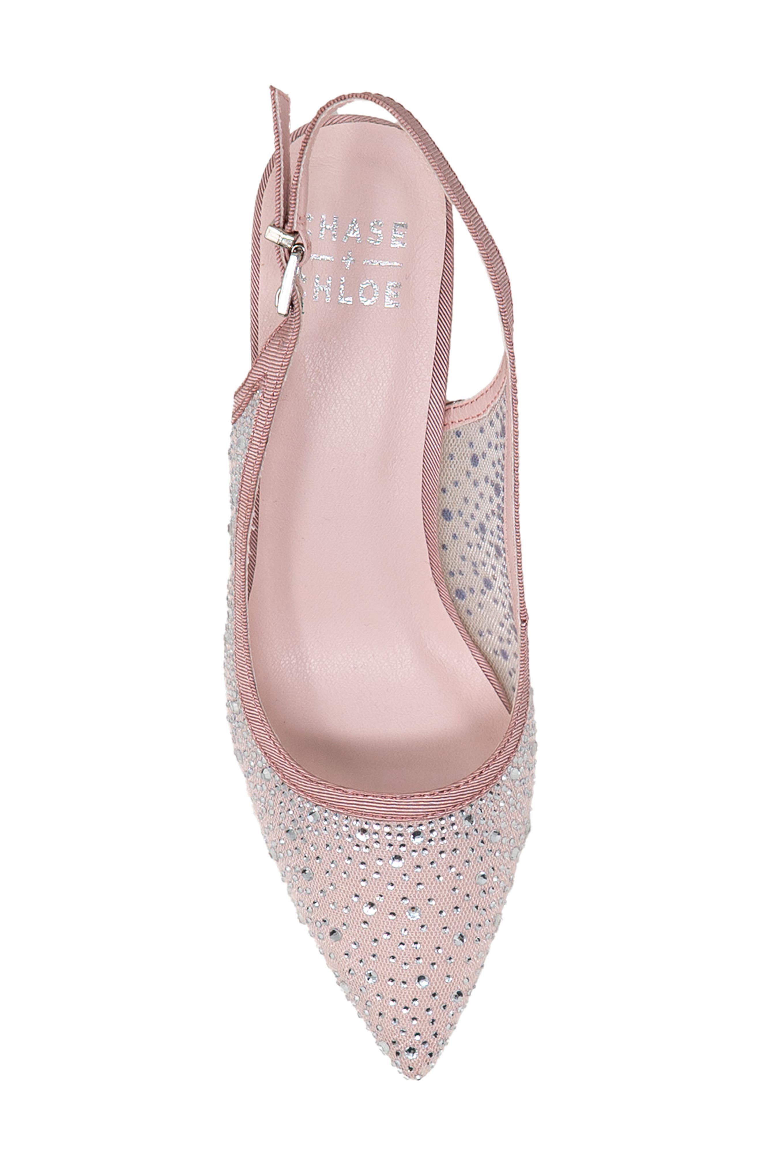 Pointed Toe Slingback Pump, Alternate, color, PINK