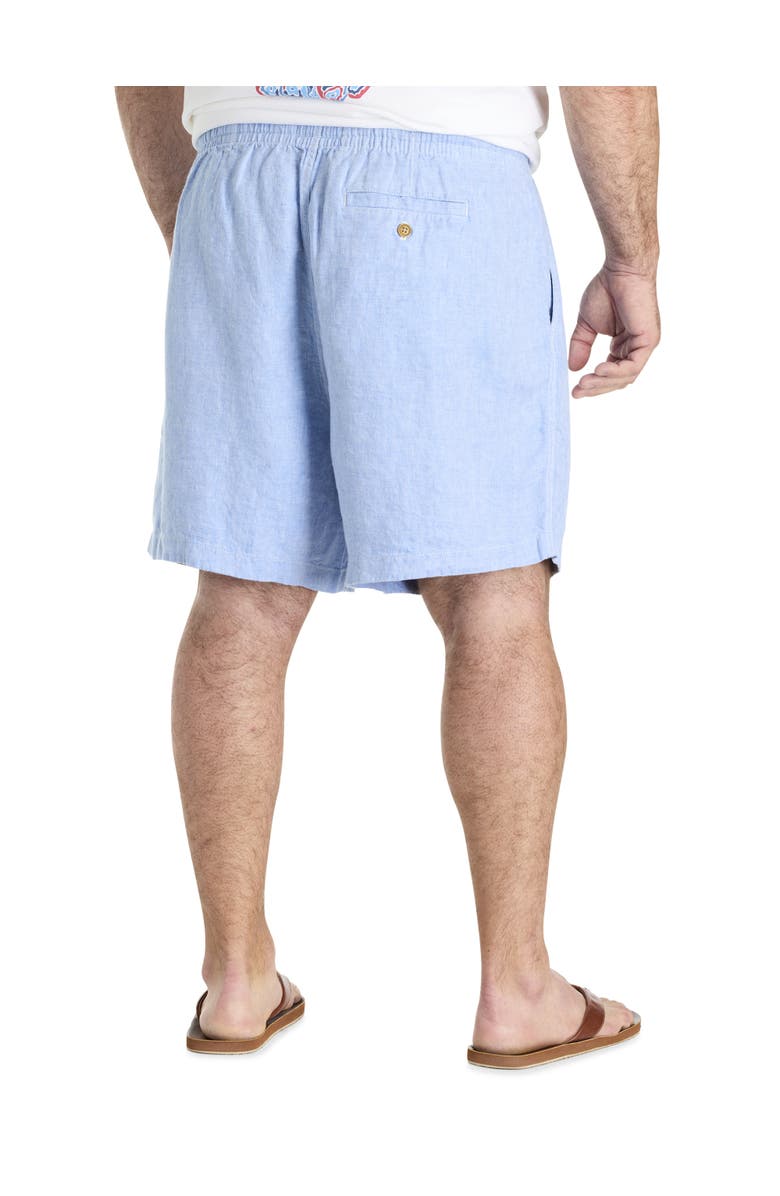 vineyard vines Big & Tall Surfside Pull-On Linen Shorts, Alternate, color, Club Blue