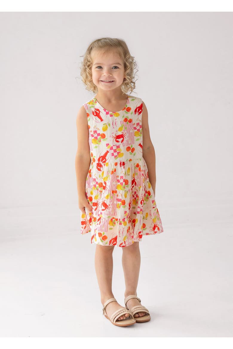 Coastal Catch Sleeveless Dress, Alternate, color, Pink