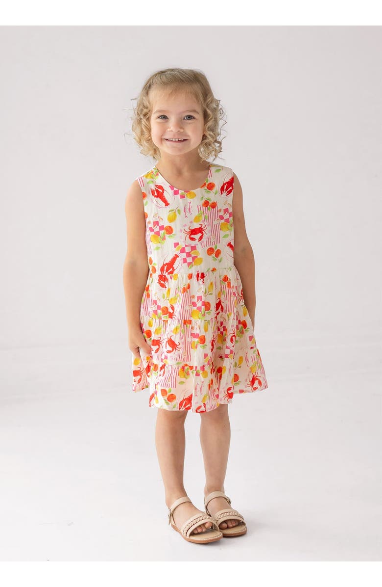 Mabel + Honey Coastal Catch Sleeveless Dress, Alternate, color, Pink