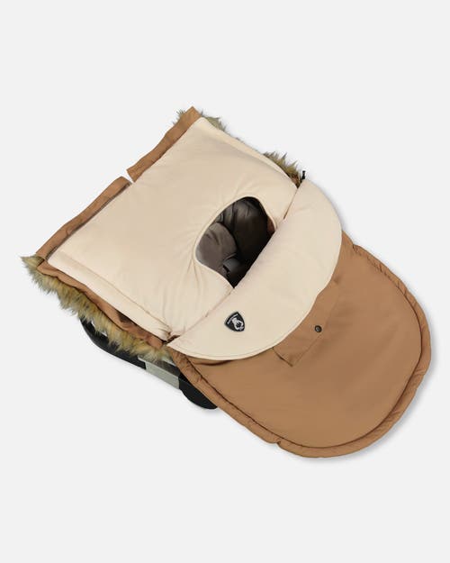 Deux Par Deux Gender Inclusive Bunting Bag Designed For Car Seat And Stroller In Orange