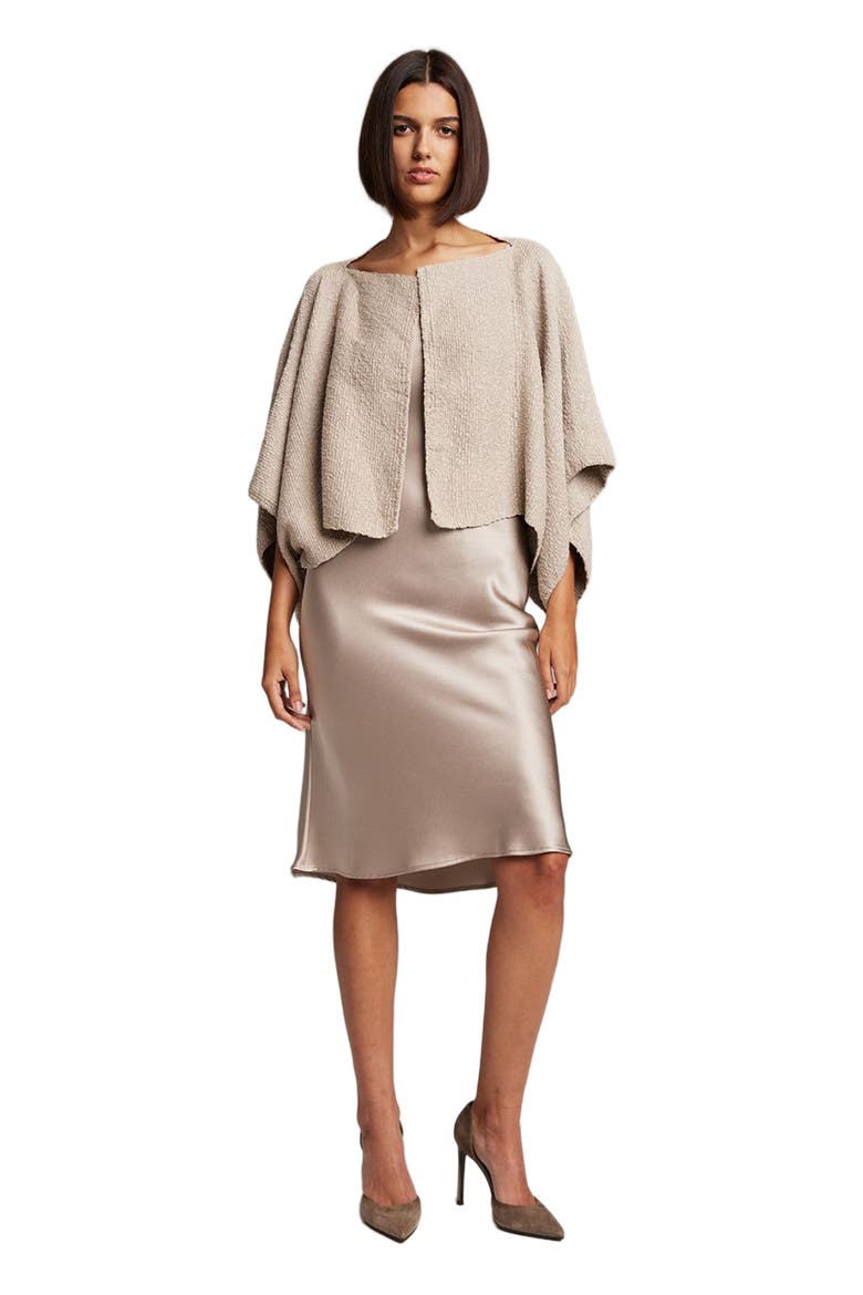 Textured Cotton Bolero, Main, color, Taupe