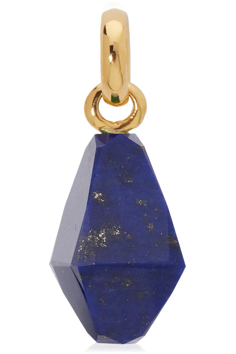 Geometric Stone Pendant Charm, Main, color, YELLOW GOLD