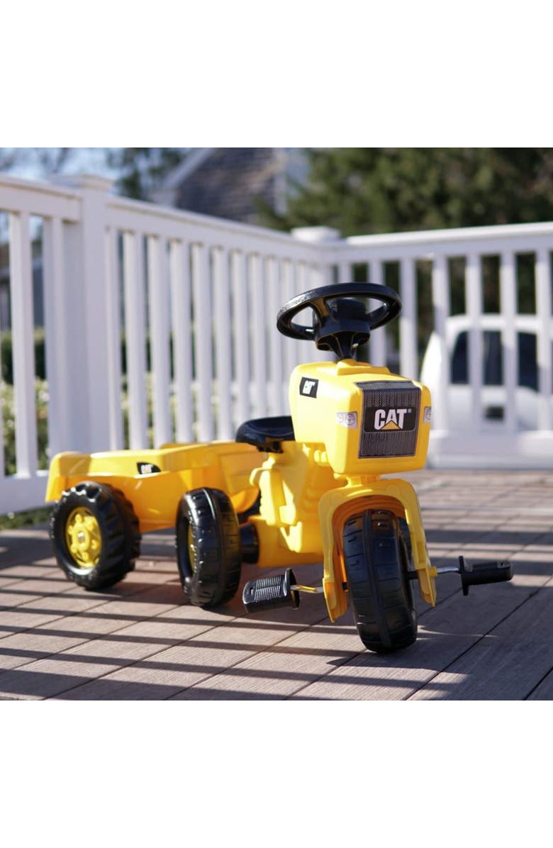 CATERPILLAR CAT 3 Wheel Trac w/Trailer, Alternate, color, Yellow/Black
