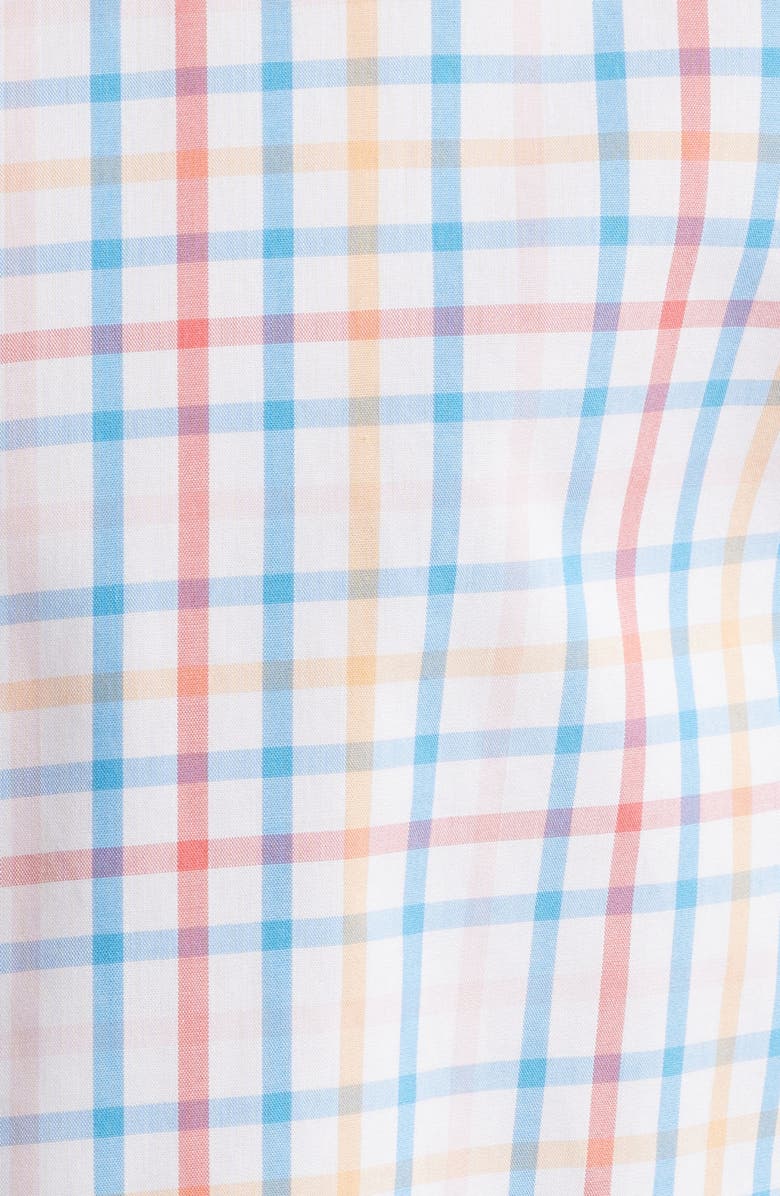 UNTUCKit Moore Check Wrinkle Free Cotton Button-Up Shirt, Alternate, color, 