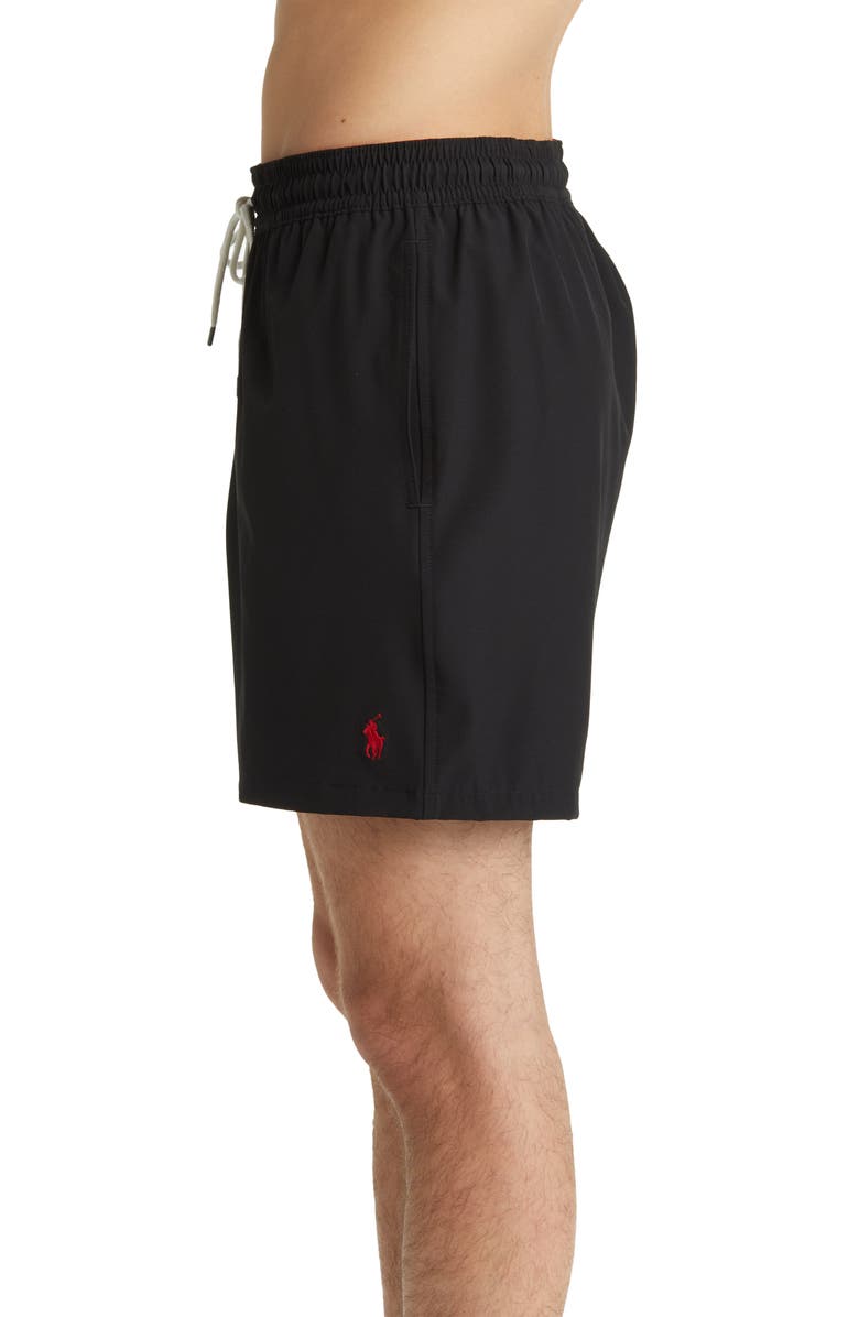 Polo Ralph Lauren Traveler Swim Trunks, Alternate, color, Polo Black
