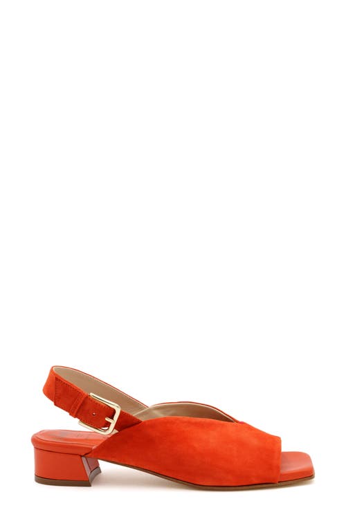 Amalfi By Rangoni Balista Slingback Sandal In Carrot Cashmere