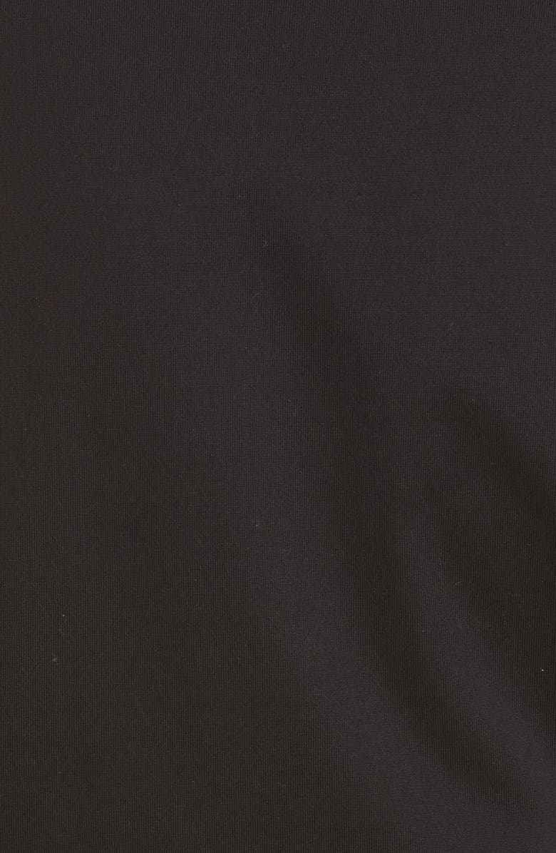 Burberry Carrick Check Sleeve Oversize Cotton T-Shirt, Alternate, color, Black