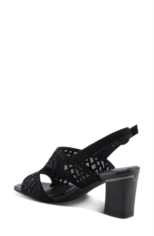 Azura By Spring Step Wisp Slingback Sandal In Black