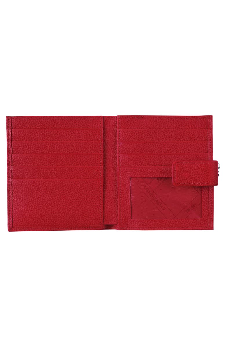 Longchamp Le Foulonné Leather Wallet, Alternate, color,