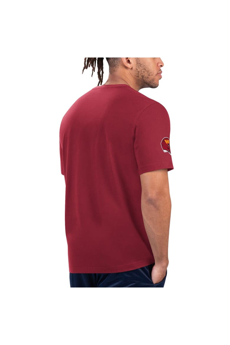 Men's Starter Burgundy/Gold Washington Commanders Finish Line Extreme Graphic T-Shirt, Alternate, color, Burgundy