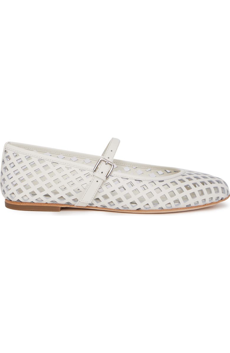 PAIGE Jaden Cutout Mary Jane Flat, Alternate, color, Cream