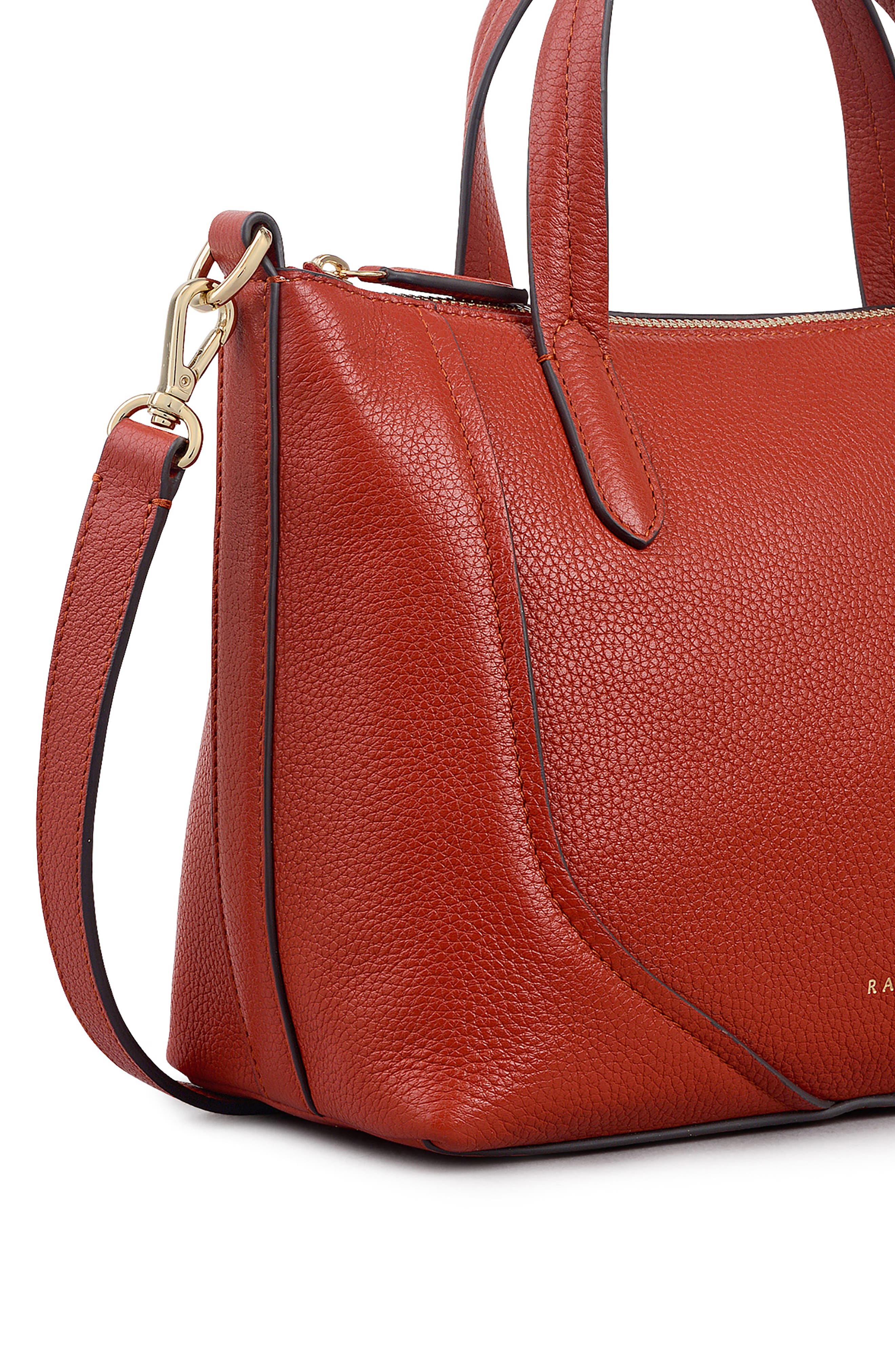 Radley Small Wood Pebbled Leather Satchel, Alternate, color, 
