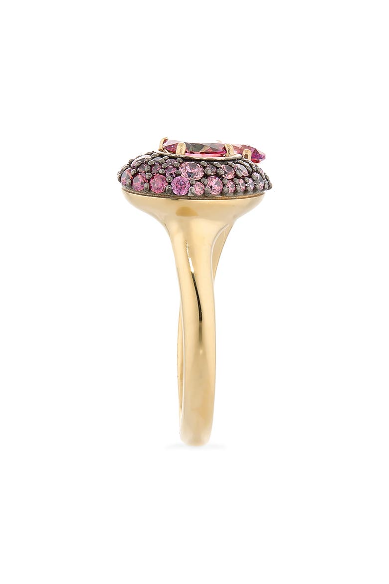 Sublima Cubic Zirconia Open Cocktail Ring, Alternate, color, REDT/ GOS